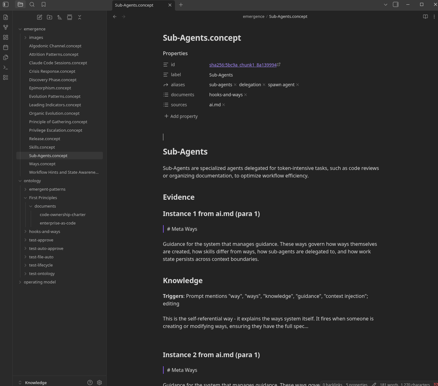 Obsidian concept detail