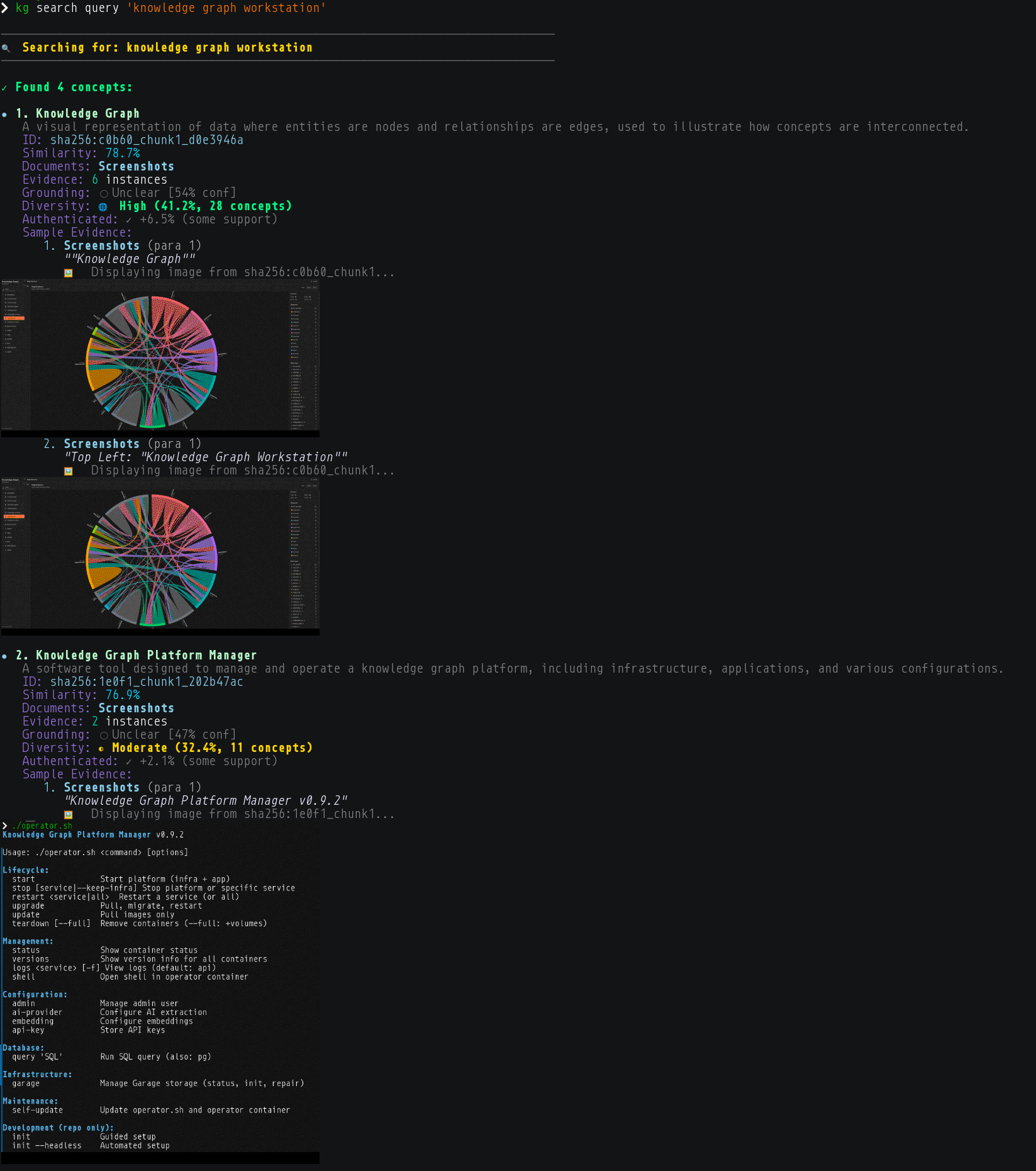 CLI Search with Inline Images